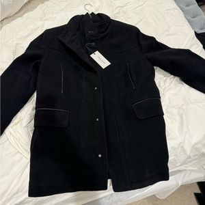 Cole Haan Plush Wool Blend Coat